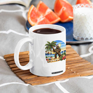 Funny Christmas In July Bigfoot Coffee Mug Tropical Vacation Graphic TS12 Print Your Wear