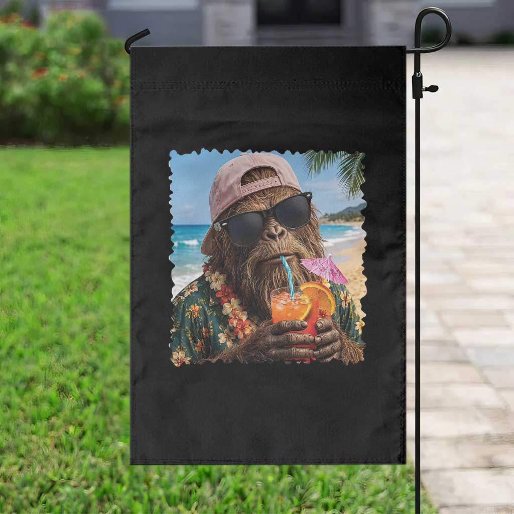 Funny Hawaiian Bigfoot Garden Flag Tropical Beach Party Graphic TS12 Print Your Wear
