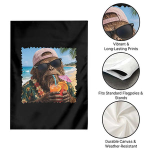 Funny Hawaiian Bigfoot Garden Flag Tropical Beach Party Graphic TS12 Print Your Wear