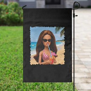 Funny Summer Doll Face Meme Garden Flag Tropical Beach Party Graphic TS12 Print Your Wear