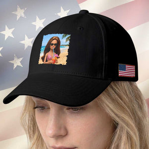 Funny Summer Doll Face Meme Baseball Cap Tropical Beach Party Graphic TS12 Print Your Wear
