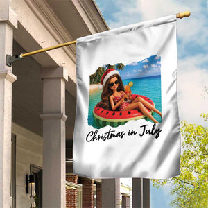 Christmas In July Tropical Doll Face Meme Garden Flag Summer Vacation Graphic TS12 Print Your Wear