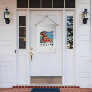 Christmas In July Tropical Doll Face Meme Garden Flag Summer Vacation Graphic TS12 Print Your Wear