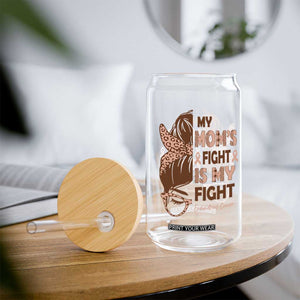 Endometrial Cancer Support Glass Can My Moms Fight My Fight TS12 Print Your Wear