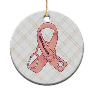 Endometrial Cancer Healthcare Warrior Ceramic Ornament Peach Stethoscope Nurse TS12 1pc Christmas Plaid Print Your Wear