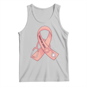 Endometrial Cancer Healthcare Warrior Tank Top Peach Stethoscope Nurse TS12 Ash Print Your Wear