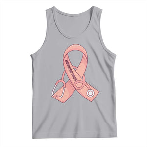 Endometrial Cancer Healthcare Warrior Tank Top Peach Stethoscope Nurse TS12 Athletic Heather Print Your Wear