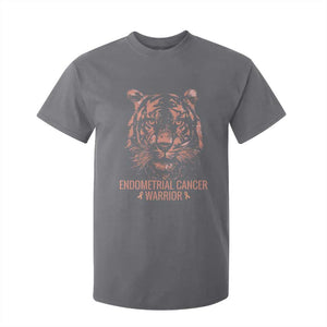 Endometrial Cancer Warrior Tiger T Shirt For Kid Strength Courage Hope TS12 Charcoal Print Your Wear