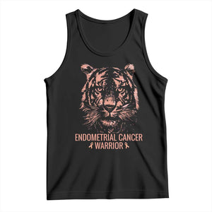 Endometrial Cancer Warrior Tiger Tank Top Strength Courage Hope TS12 Black Print Your Wear