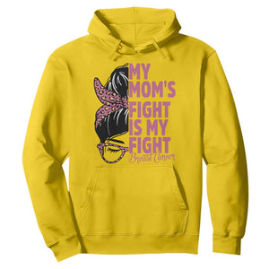 Breast Cancer Support Hoodie My Moms Fight My Fight TS12 Daisy Print Your Wear