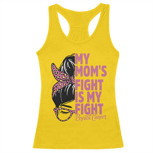 Breast Cancer Support Racerback Tank Top My Moms Fight My Fight TS12 Daisy Print Your Wear