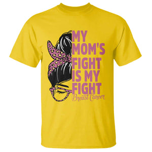 Breast Cancer Support T Shirt My Moms Fight My Fight TS12 Daisy Print Your Wear