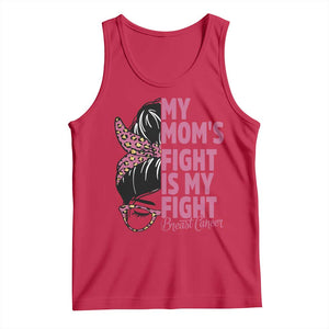 Breast Cancer Support Tank Top My Moms Fight My Fight TS12 Red Print Your Wear