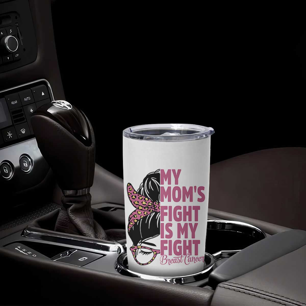 Breast Cancer Support Tumbler Cup My Moms Fight My Fight TS12 Print Your Wear