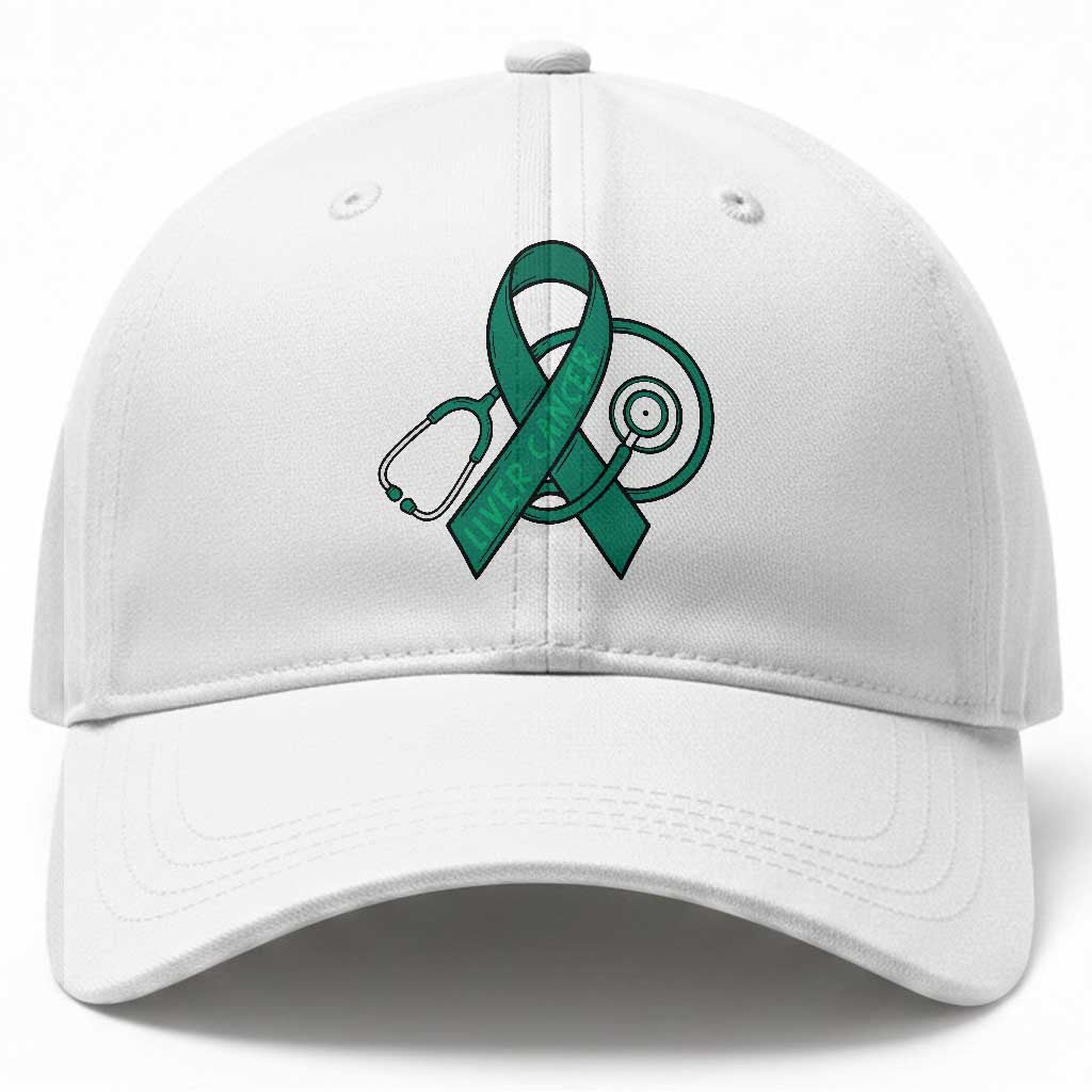 Liver Cancer Strong Nurse Warrior Baseball Cap Stethoscope Healthcare Support Gift TS12 Print Your Wear