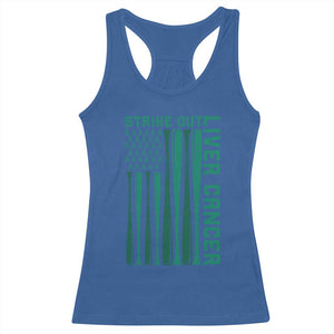 Strike Out Liver Cancer Baseball Racerback Tank Top American Flag Support Gift TS12 Royal Blue Print Your Wear