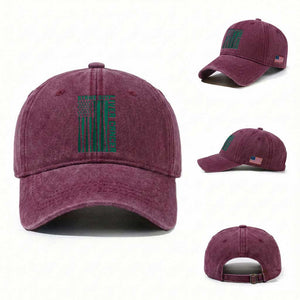 Strike Out Liver Cancer Baseball Washed Cotton Baseball Cap American Flag Support Gift TS12 Washed Cap Universal Fit Burgundy Print Your Wear