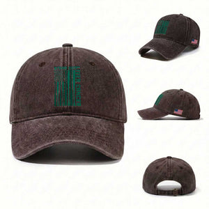 Strike Out Liver Cancer Baseball Washed Cotton Baseball Cap American Flag Support Gift TS12 Washed Cap Universal Fit Dark Brown Print Your Wear