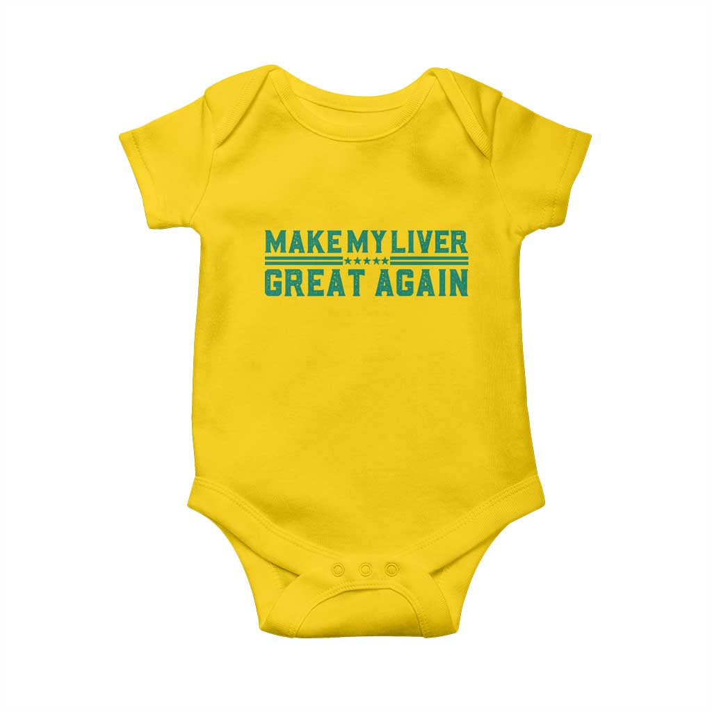 Make My Liver Great Again Baby Onesie Liver Cancer Support Gift TS12 Daisy Print Your Wear
