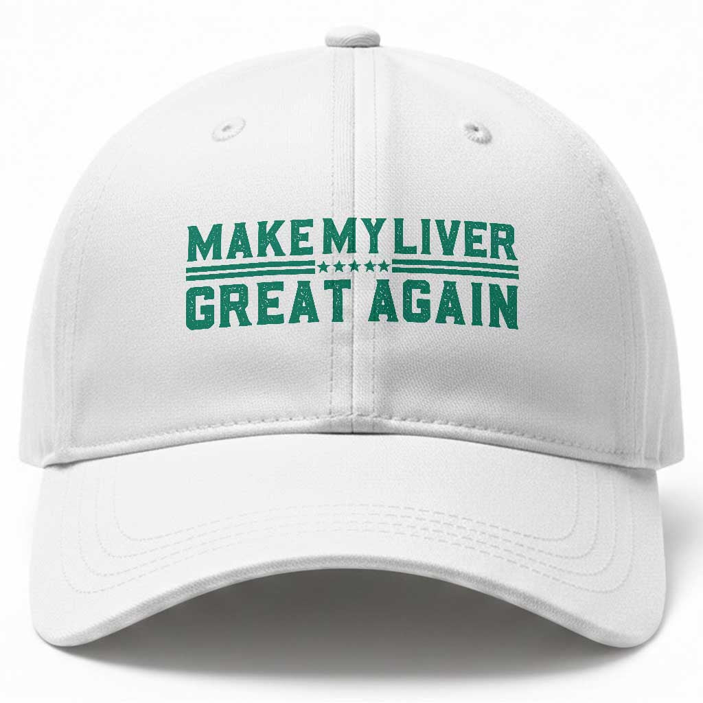 Make My Liver Great Again Baseball Cap Liver Cancer Support Gift TS12 Print Your Wear