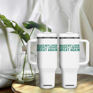 Make My Liver Great Again Tumbler With Handle Liver Cancer Support Gift TS12 Print Your Wear