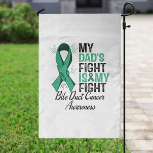 Cholangiocarcinoma Support Warrior Gift Garden Flag My Dad Fight My Fight TS12 Print Your Wear
