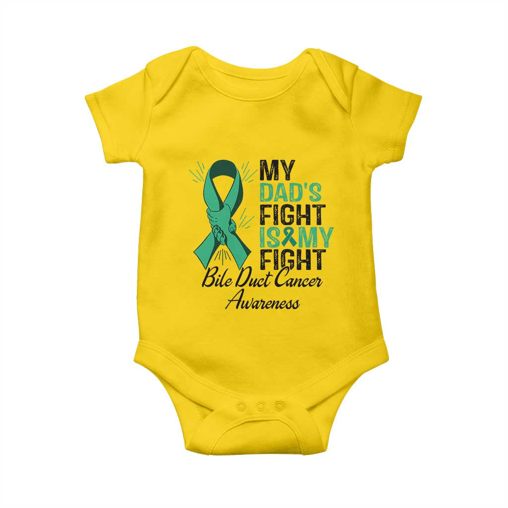 Cholangiocarcinoma Support Warrior Gift Baby Onesie My Dad Fight My Fight TS12 Daisy Print Your Wear