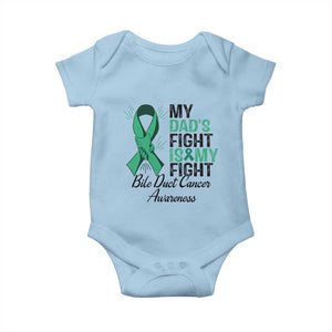 Cholangiocarcinoma Support Warrior Gift Baby Onesie My Dad Fight My Fight TS12 Light Blue Print Your Wear