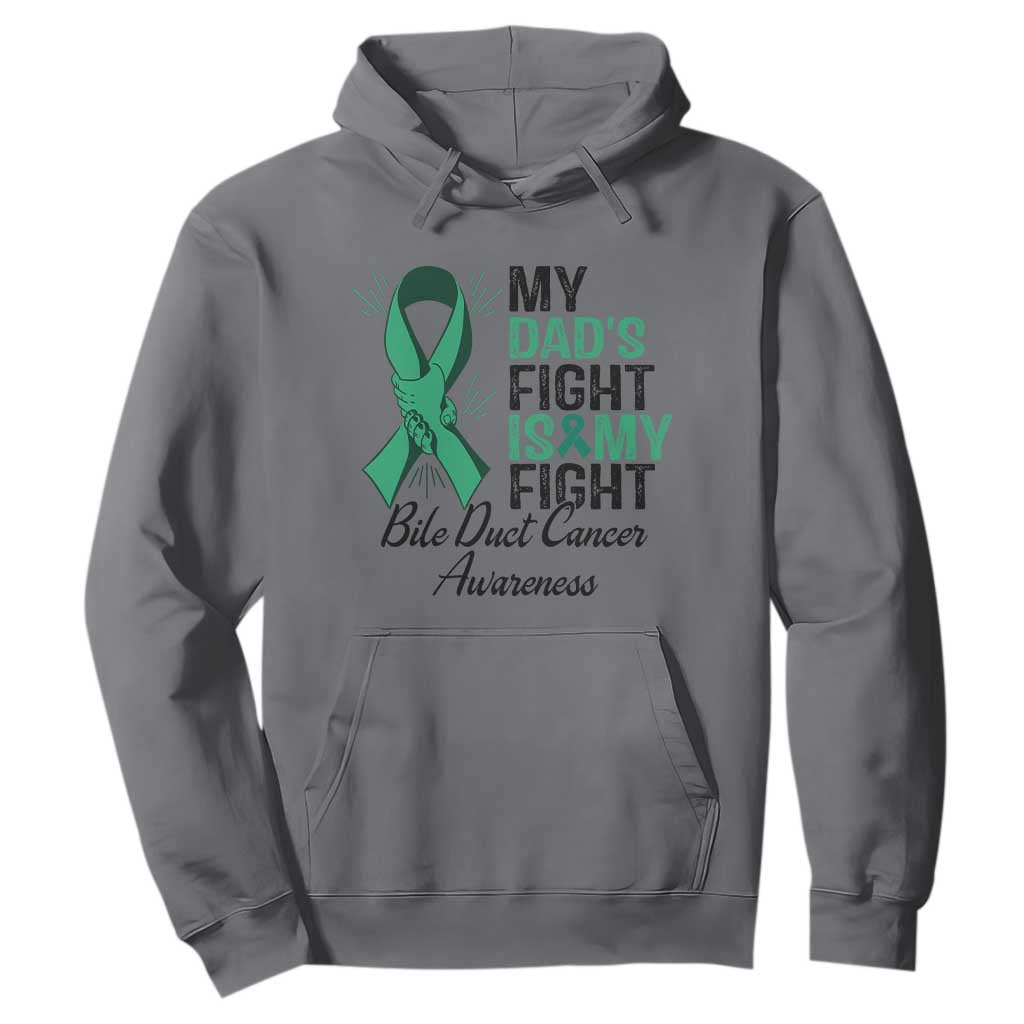 Cholangiocarcinoma Support Warrior Gift Hoodie My Dad Fight My Fight TS12 Charcoal Print Your Wear