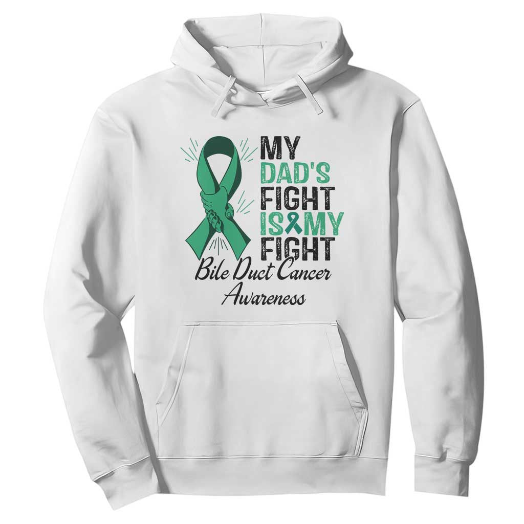 Cholangiocarcinoma Support Warrior Gift Hoodie My Dad Fight My Fight TS12 White Print Your Wear