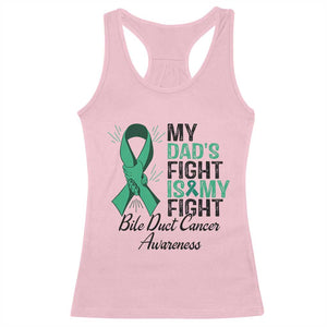 Cholangiocarcinoma Support Warrior Gift Racerback Tank Top My Dad Fight My Fight TS12 Light Pink Print Your Wear