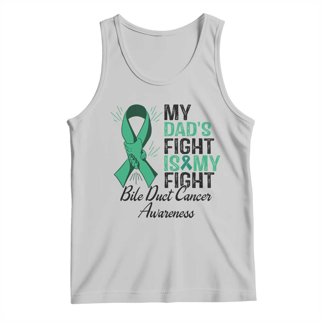 Cholangiocarcinoma Support Warrior Gift Tank Top My Dad Fight My Fight TS12 Ash Print Your Wear