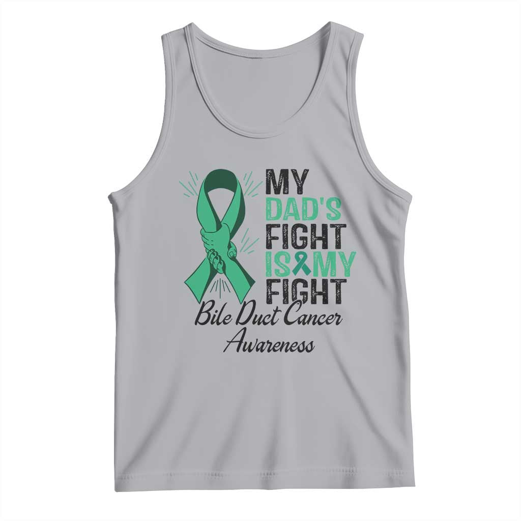 Cholangiocarcinoma Support Warrior Gift Tank Top My Dad Fight My Fight TS12 Athletic Heather Print Your Wear