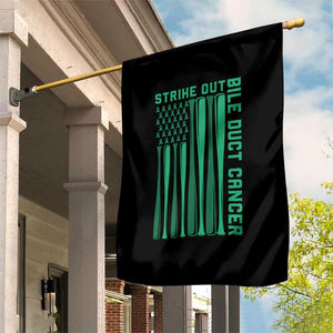 Strike Out Bile Duct Cancer Garden Flag Baseball American Flag Hope Gift TS12 Print Your Wear