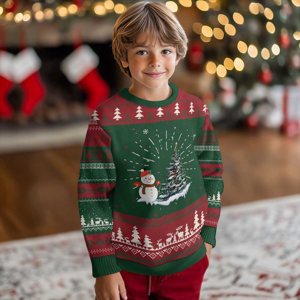 Xmas Snowman Ugly Christmas Sweater Funny Snowmen With Christmas Tree TS12 Christmas Print Your Wear