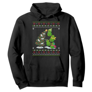 Christmas Snowman Squad Hoodie Funny Holiday Snowmen With Xmas Tree TS12 Black Print Your Wear