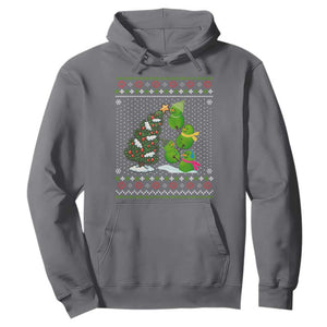 Christmas Snowman Squad Hoodie Funny Holiday Snowmen With Xmas Tree TS12 Charcoal Print Your Wear