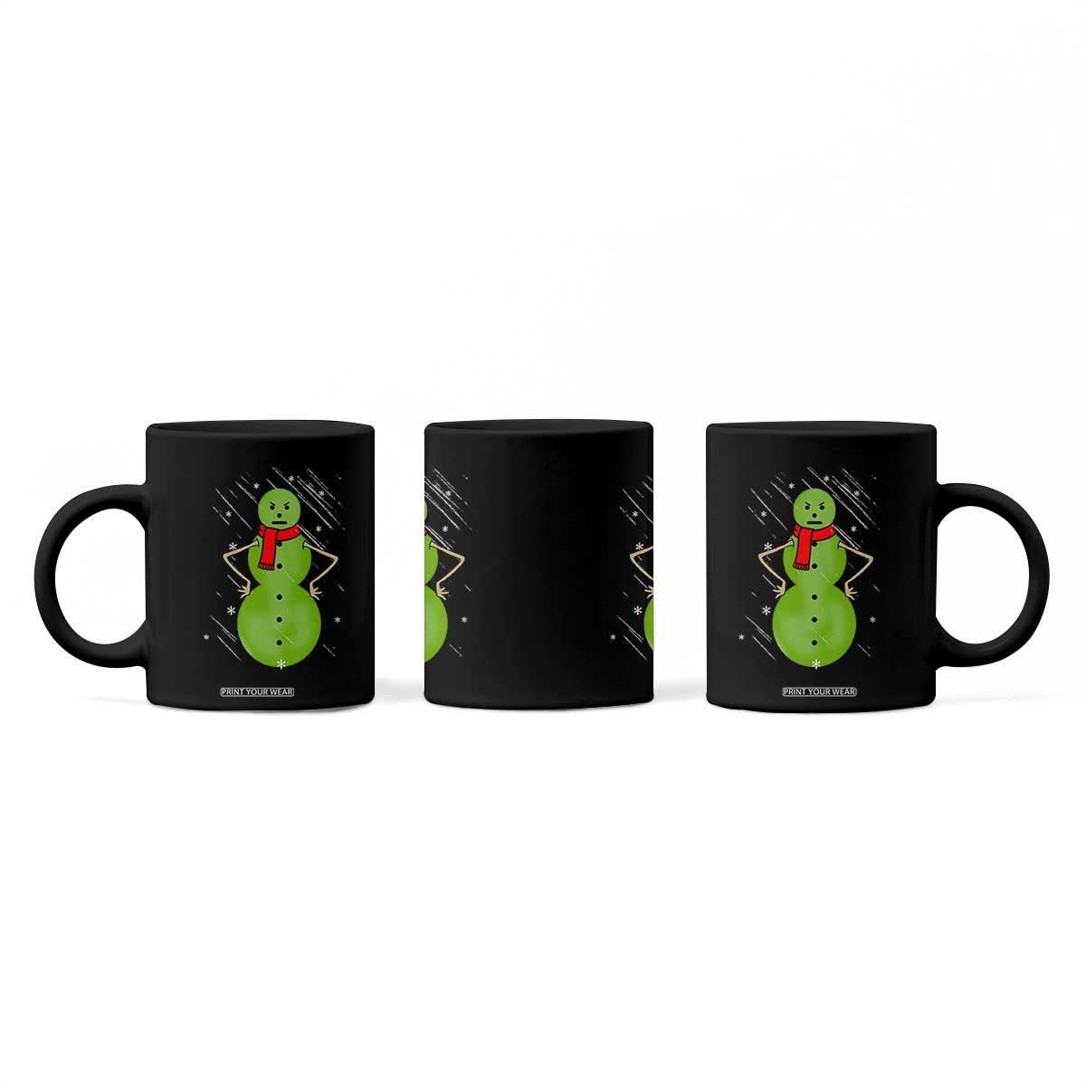 Christmas Snowman Coffee Mug Funny Angry Snowmen TS12 Print Your Wear
