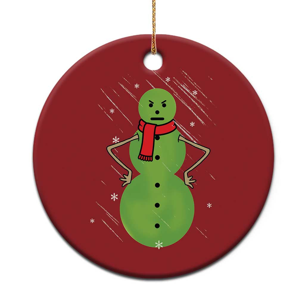 Xmas Snowman Christmas Ornament Funny Angry Snowmen TS12 Print Your Wear
