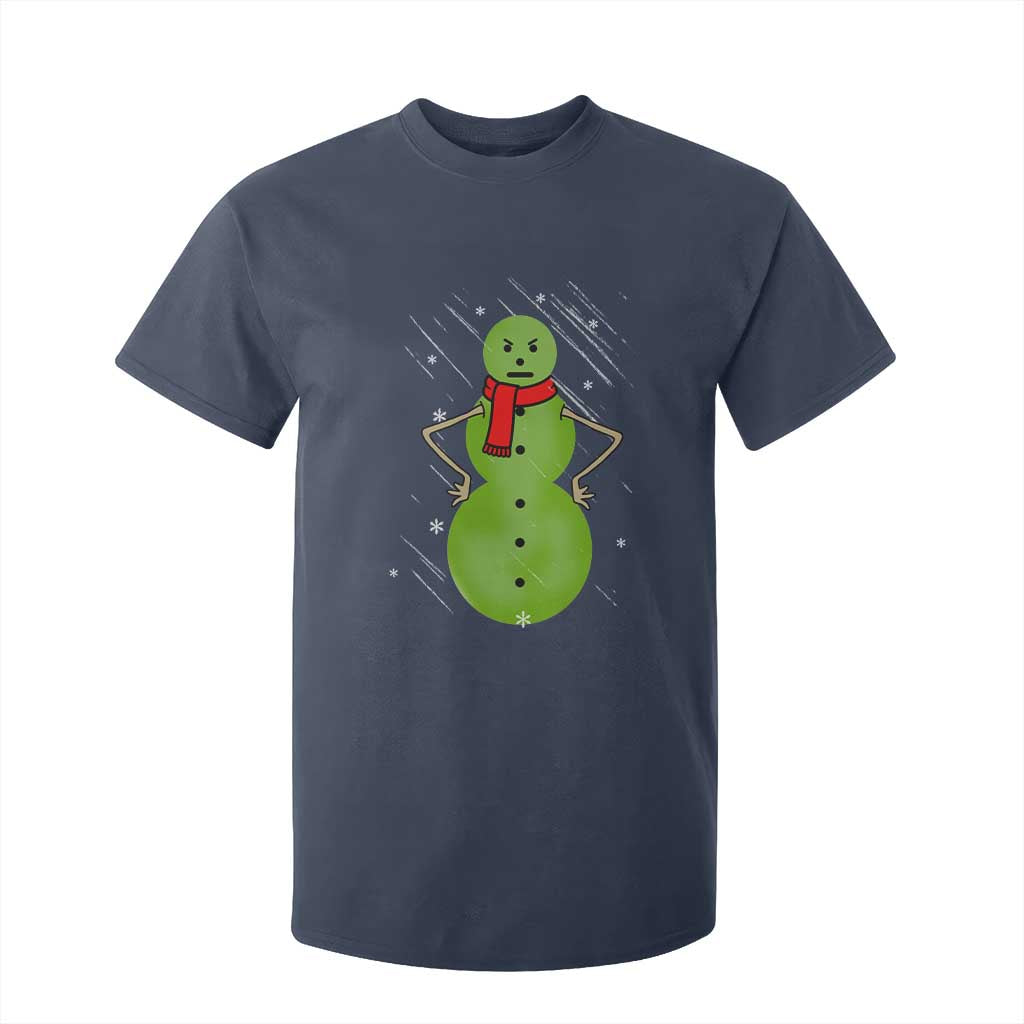Christmas Snowman T Shirt For Kid Funny Angry Snowmen TS12 Navy Print Your Wear