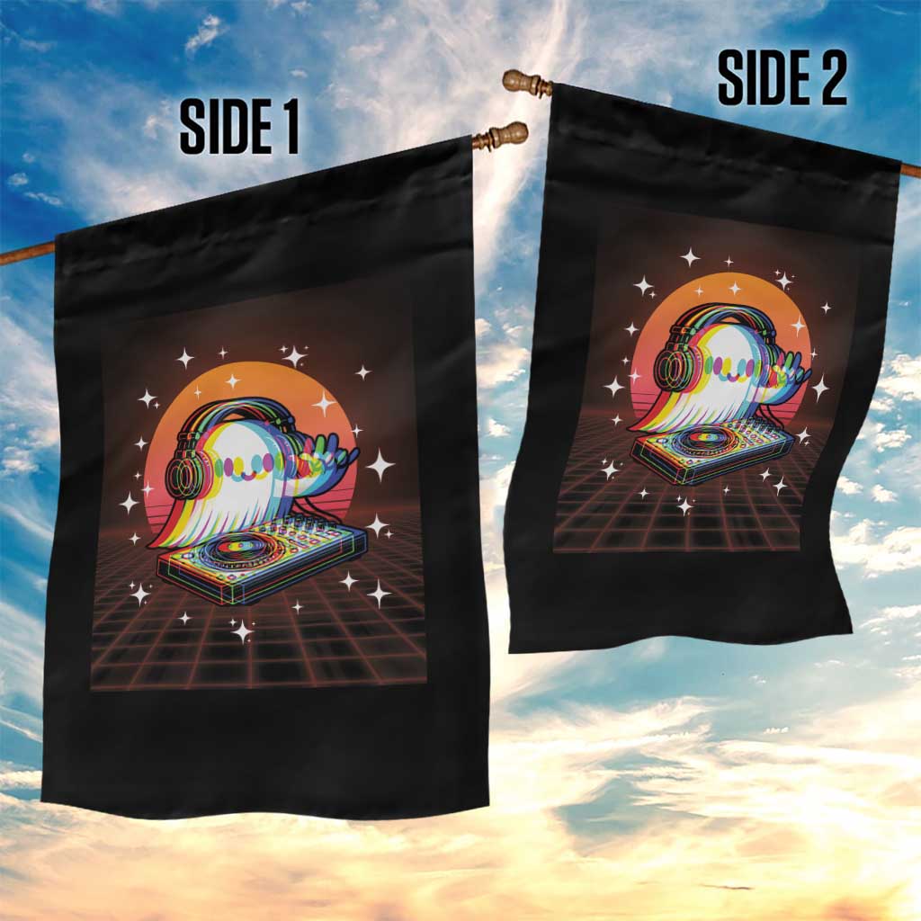 Halloween Ghost Garden Flag Funny Trippy Vaporwave DJ Music Party TS12 Print Your Wear