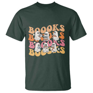 Bookish Ghost Halloween T Shirt Funny Book Lover And Spooky Squad TS12 Dark Forest Green Print Your Wear