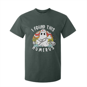 Halloween Ghost Nurse T Shirt For Kid I Found This Humerus Bone Pun TS12 Dark Forest Green Print Your Wear