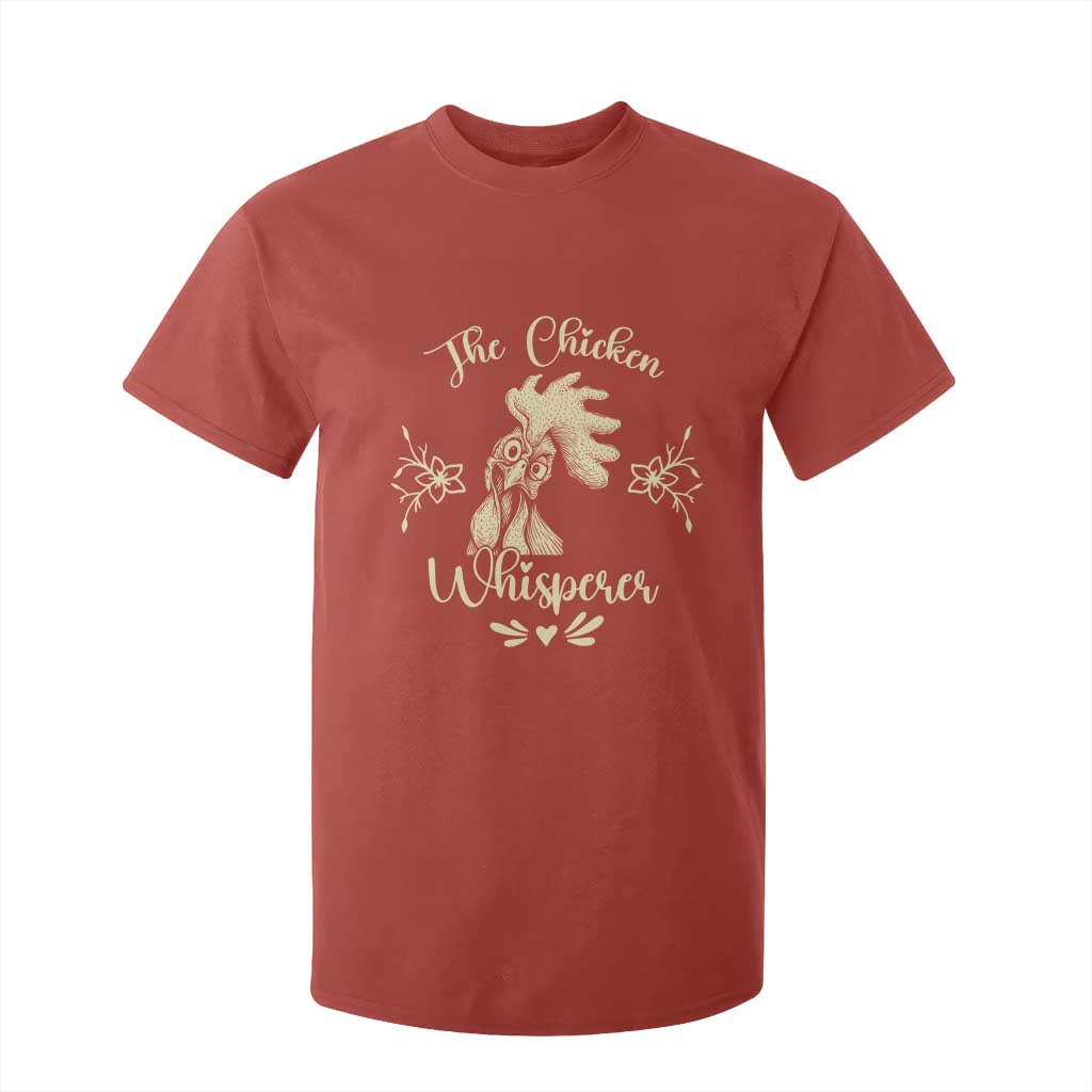 Funny Chicken Lover Gift T Shirt For Kid The Chicken Whisperer TS12 Red Print Your Wear