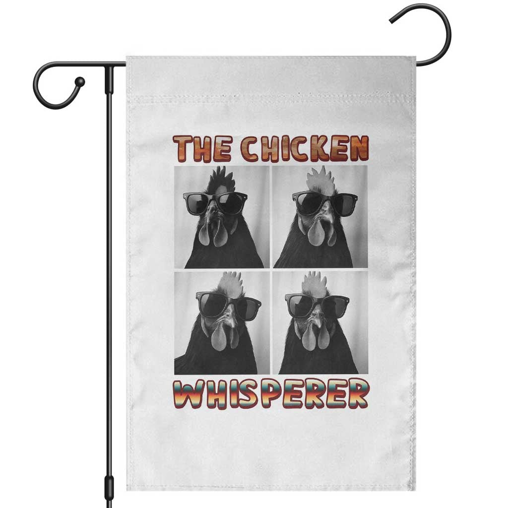 Funny Farm Animal Gift Garden Flag The Chicken Whisperer TS12 White Print Your Wear