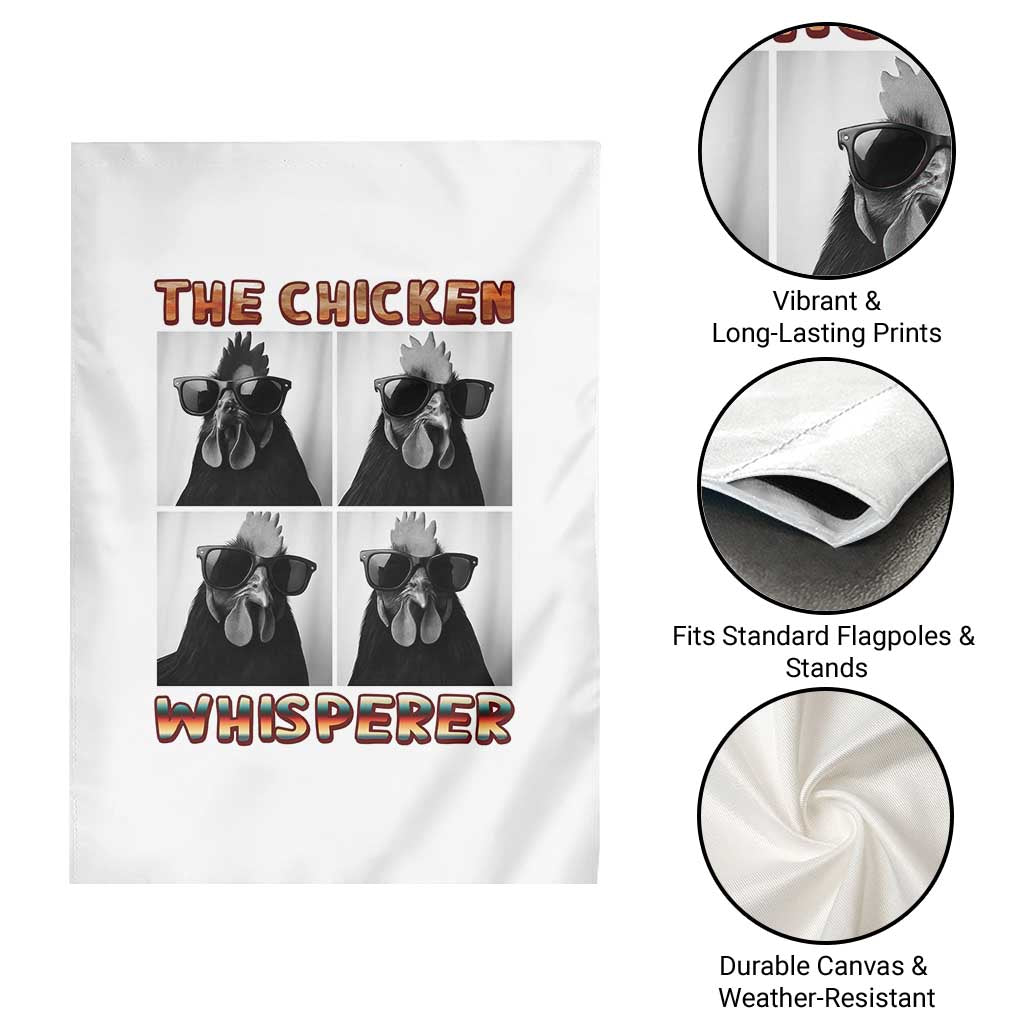 Funny Farm Animal Gift Garden Flag The Chicken Whisperer TS12 Print Your Wear
