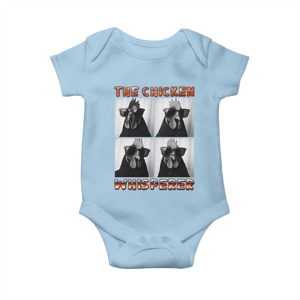 Funny Farm Animal Gift Baby Onesie The Chicken Whisperer TS12 Light Blue Print Your Wear