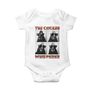 Funny Farm Animal Gift Baby Onesie The Chicken Whisperer TS12 White Print Your Wear
