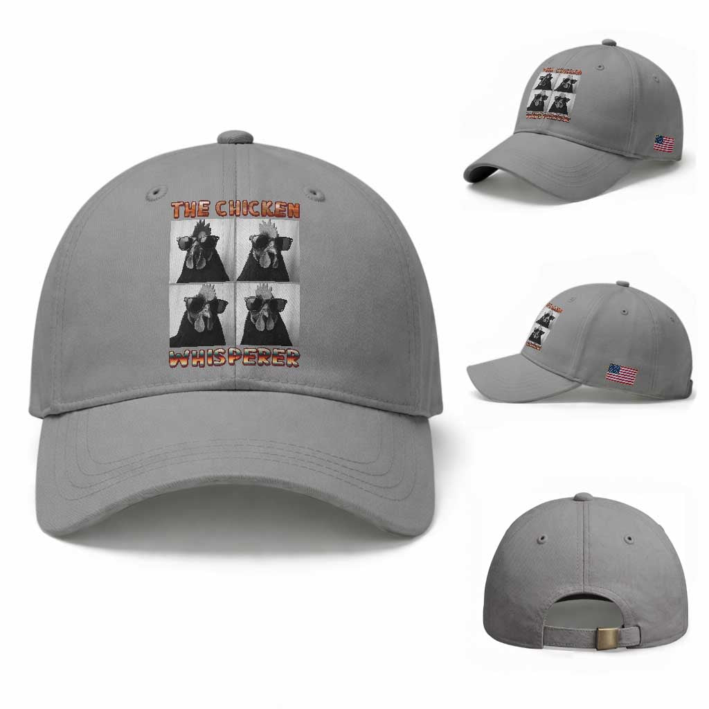 Funny Farm Animal Gift Baseball Cap The Chicken Whisperer TS12 Baseball Cap Universal Fit Sport Gray Print Your Wear