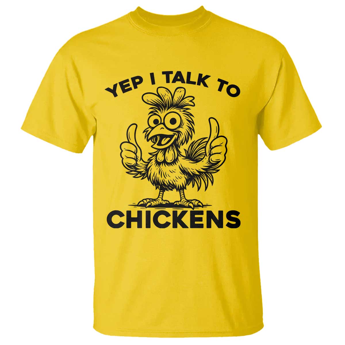 Funny Farm Animal Gift T Shirt Yep I Talk To Chickens TS12 Daisy Print Your Wear